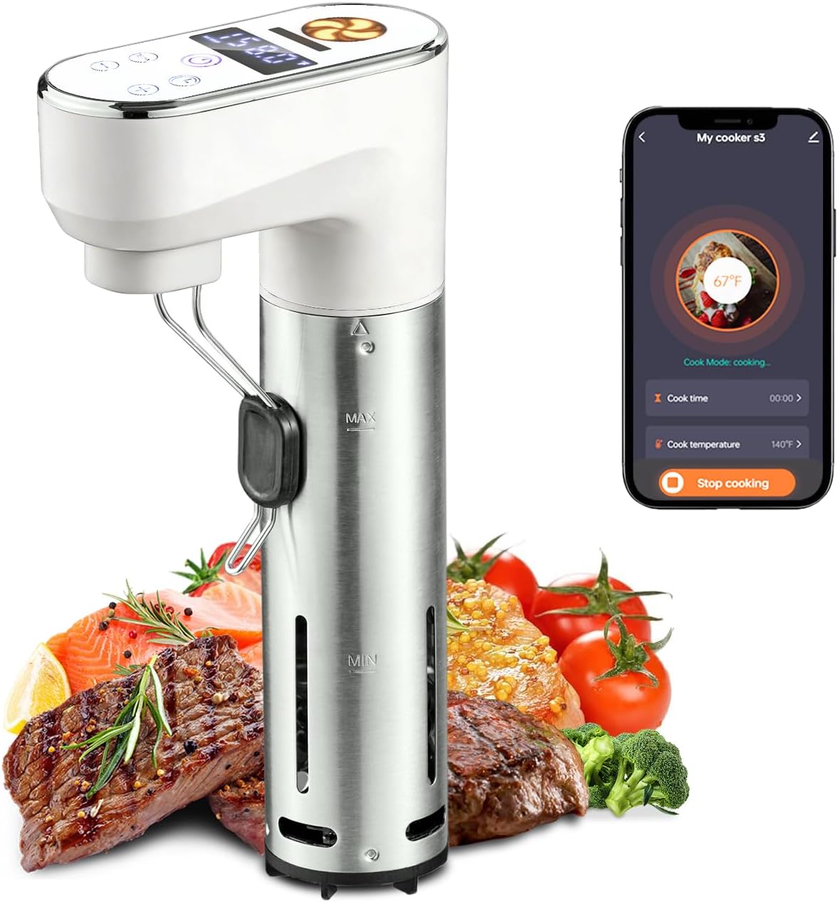 Умная Wi-Fi су-вид-печь мощнос – обзор и цена Sous Vide Immersion