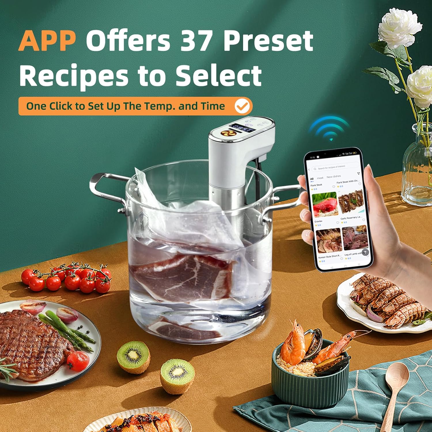 Умная Wi-Fi су-вид-печь мощнос – обзор и цена Sous Vide Immersion